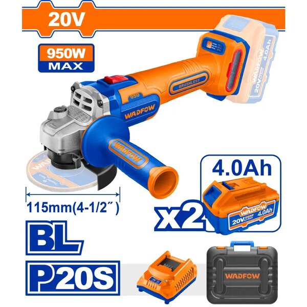 Meuleuse sans fil 20V 4.0Ah