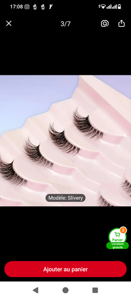 Faux-cils 7 paires Slivery