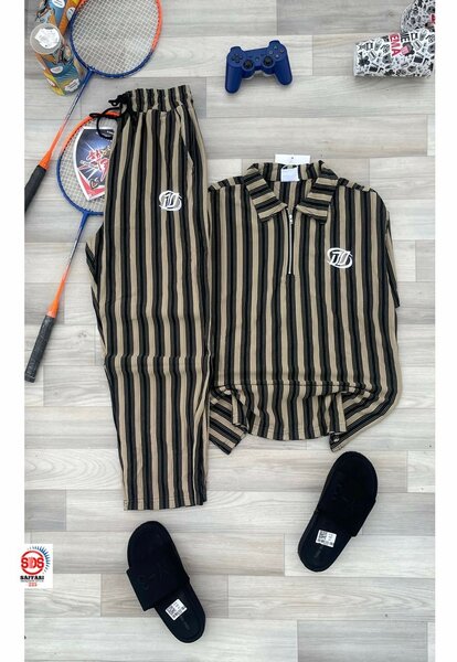 Pyjama confortable à rayures