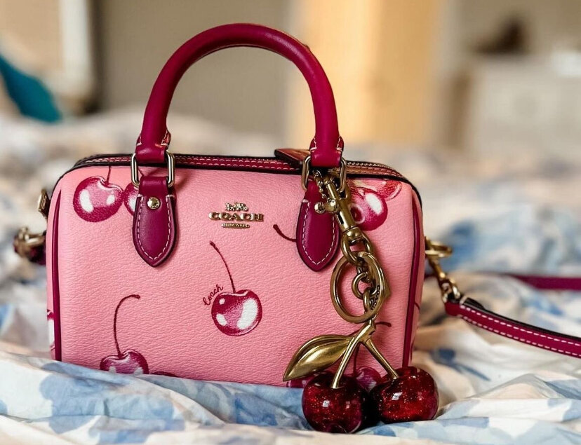 Sac à main Coach cerise