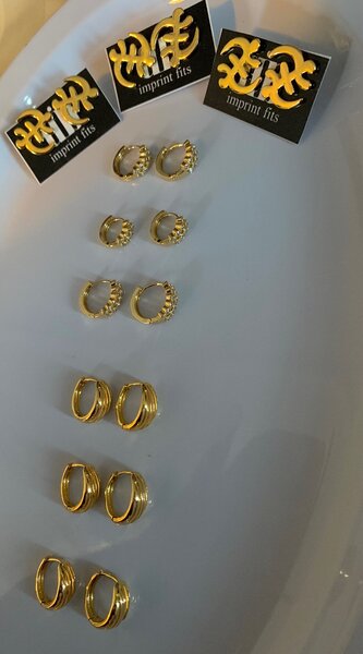 Imprint studs and hoops