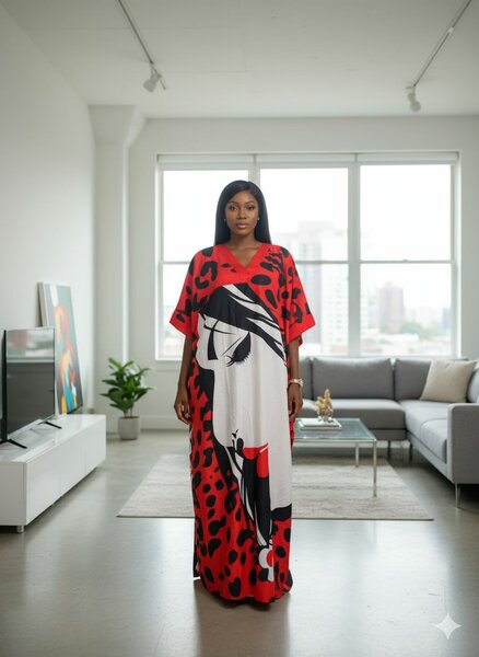 Robe Caftan Chic Imprimé