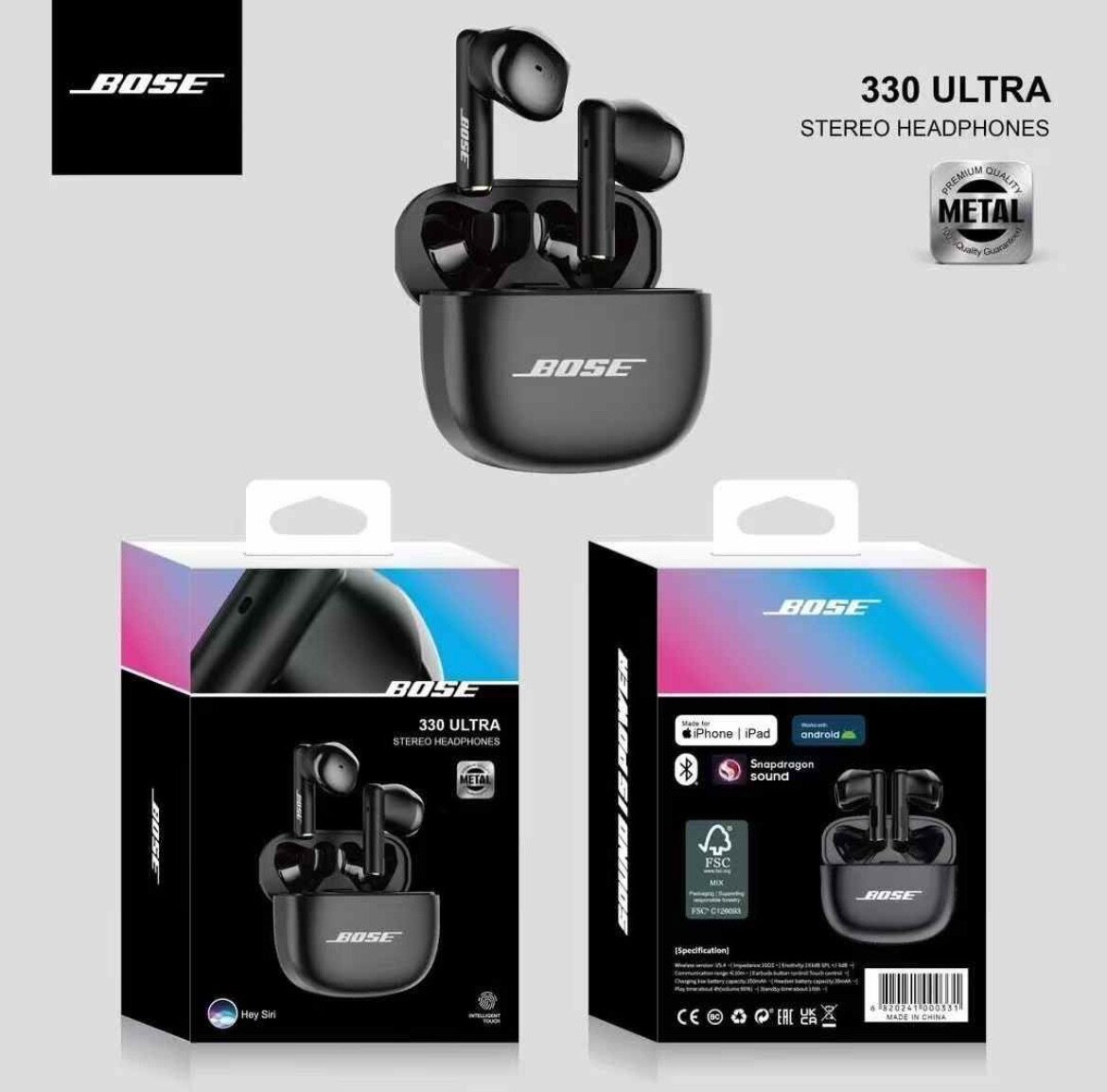 Écouteurs Bluetooth BOSE 330 Ultra