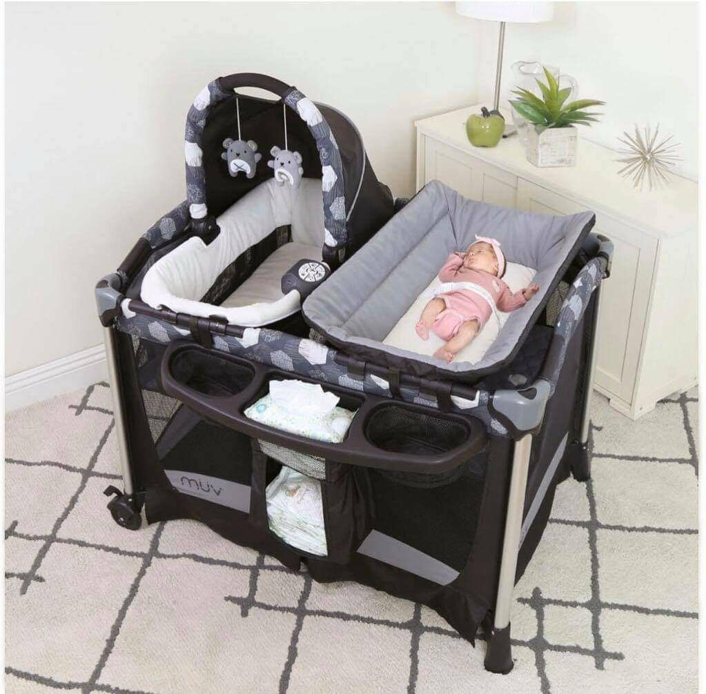 Berceau lit pliable avec moustiquaire et couffin