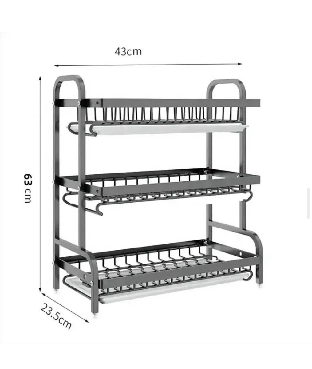 3-tier dish rack