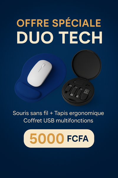 Pack Souris Sans Fil + Kit USB