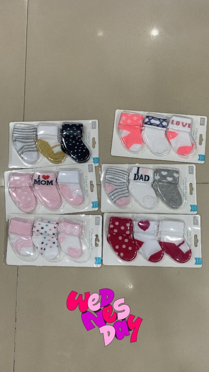 Baby socks pack of 3