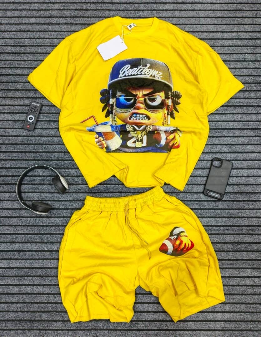 Ensemble T-shirt et Short Coloré