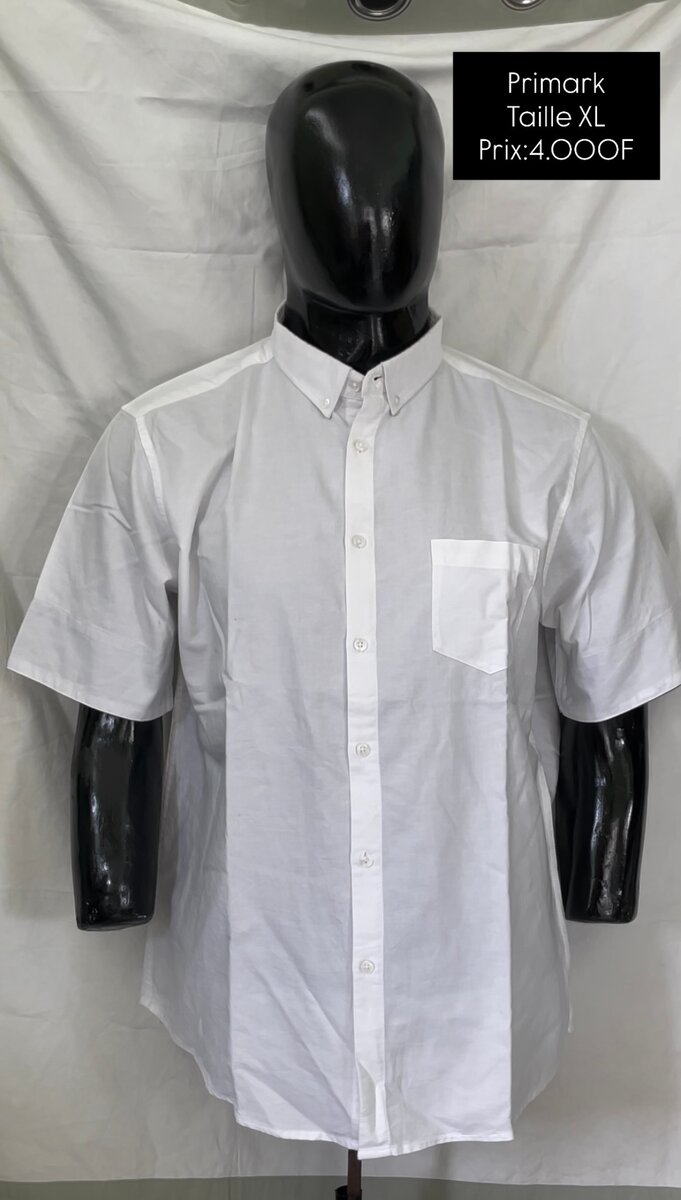 Chemise Blanche Homme XL