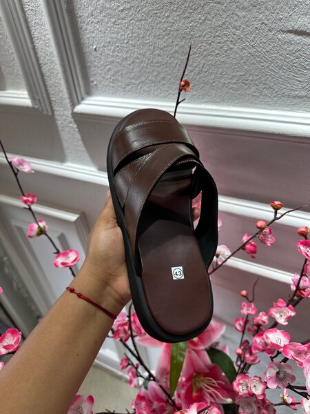 Sandales confort marron