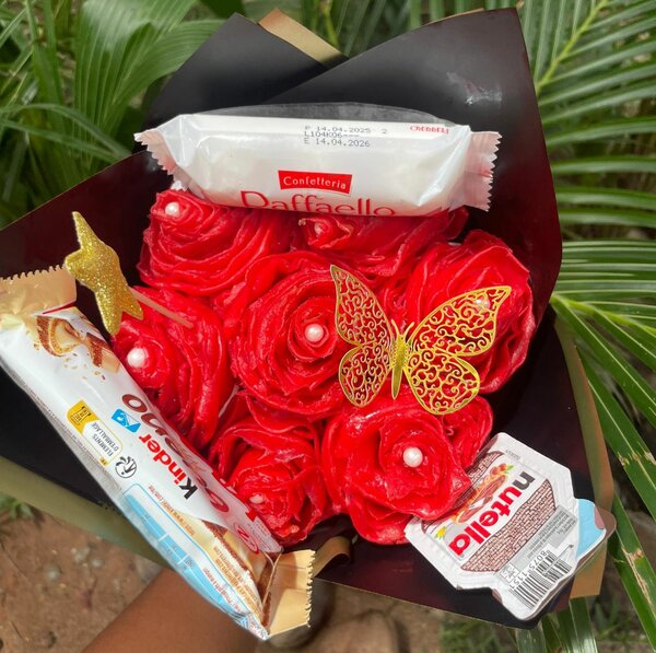 Bouquet de crêpes au chocolat