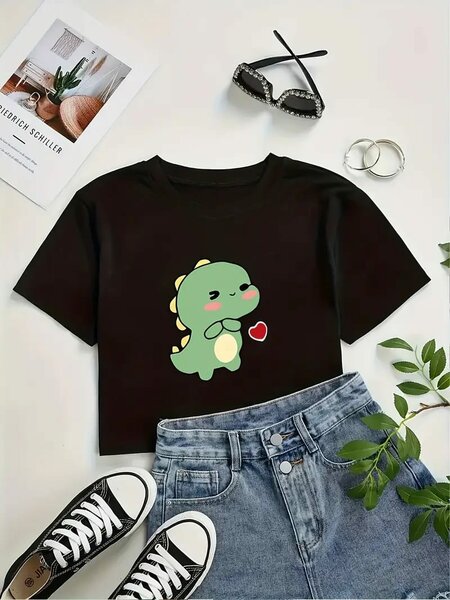 T-shirt mignon dinosaure femme