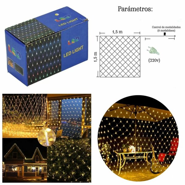 Rideau lumineux LED extérieur