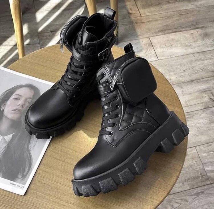 Bottes Chunky à Poche