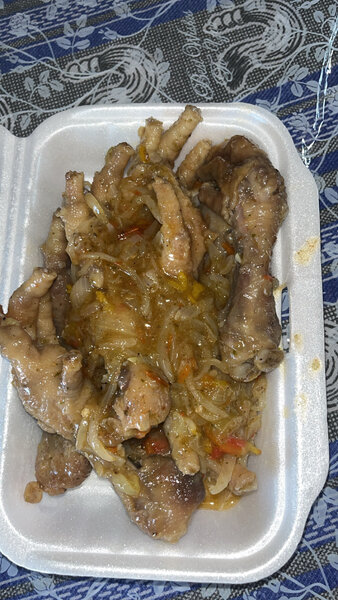 Patte de poulet sauté