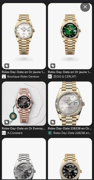 Montre Rolex Day-Date Or