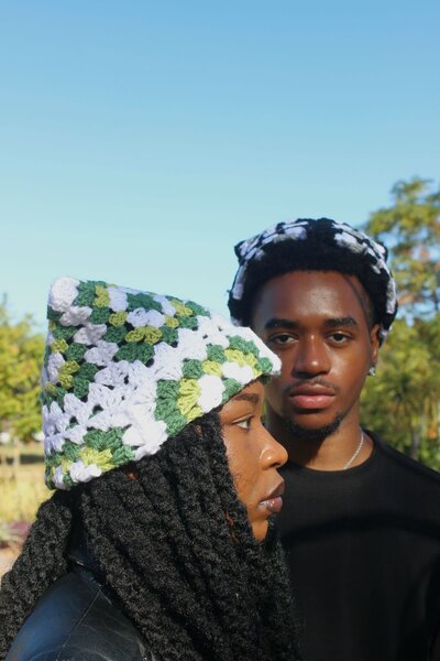 Bonnet crochet grenouillère