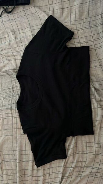 T-shirt en coton noir