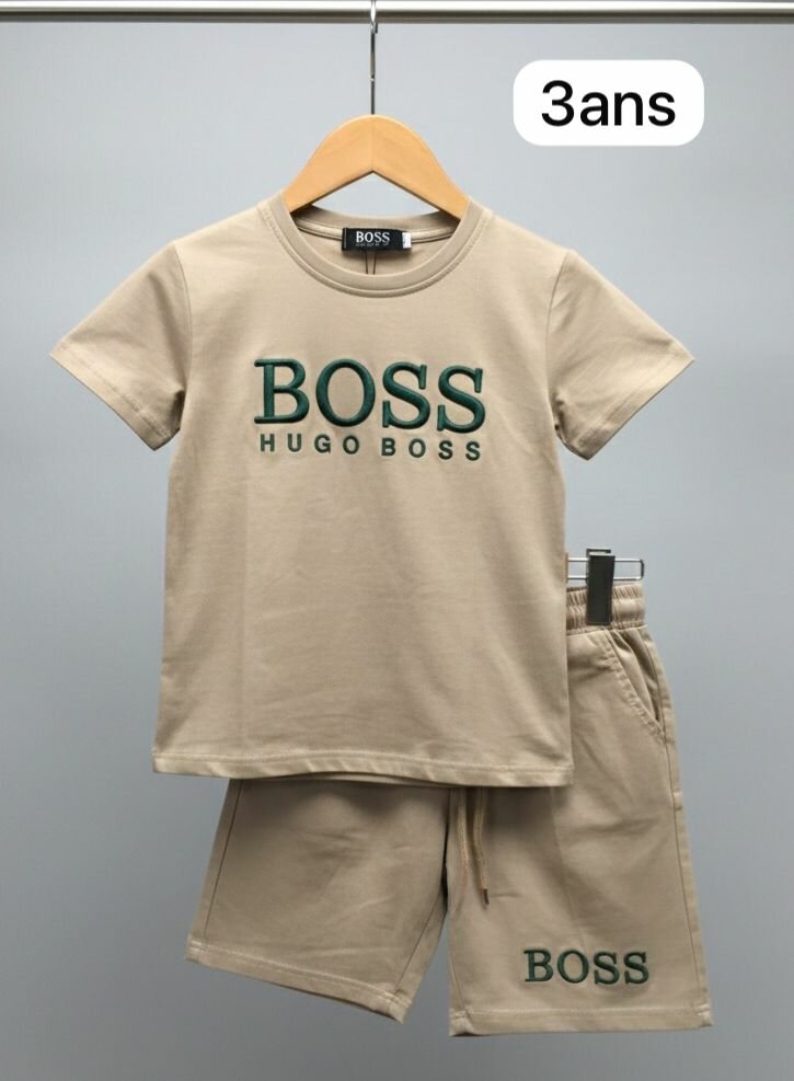 Ensemble enfant BOSS beige