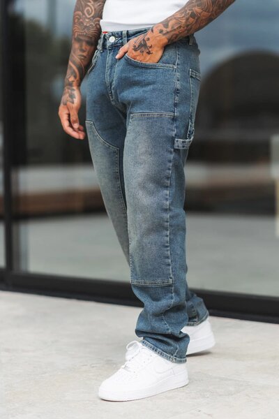 Jean cargo homme style décontracté
