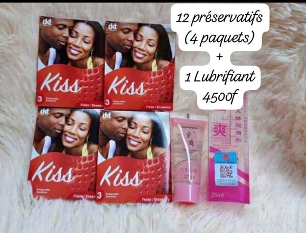 Préservatifs Fraise + Lubrifiant