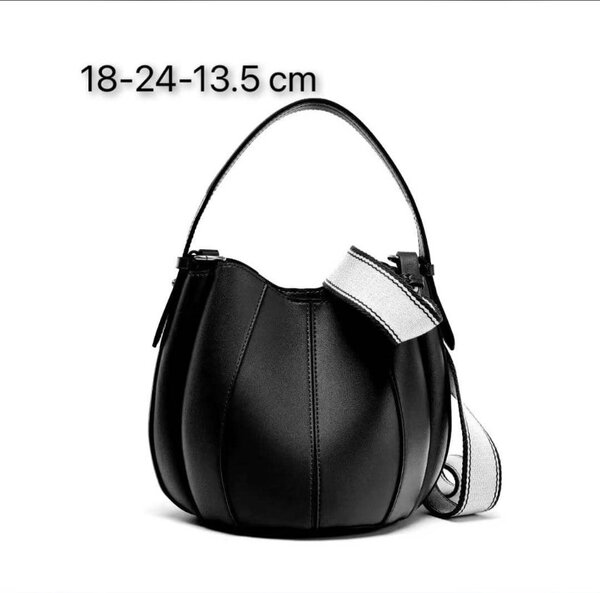 Sac seau en cuir Zara