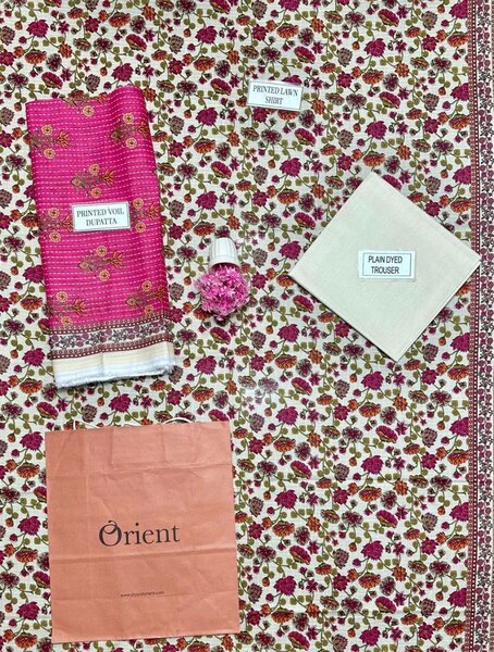 3 Pc Women's Unstitched Print