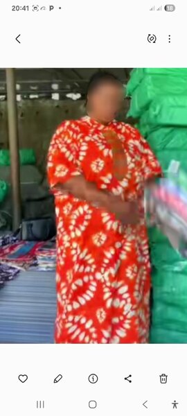 Caftan en tissu coloré