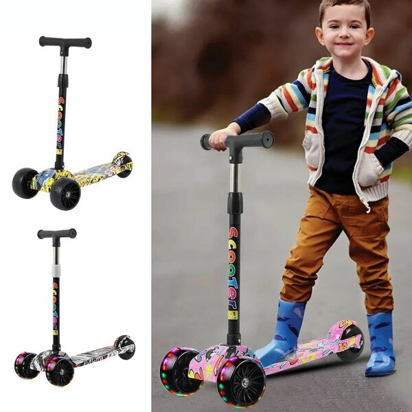 Kids Scooty Lights With Music Premium Quality 3 to 10 Years