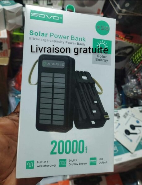 Power bank  solaire 20000mAh