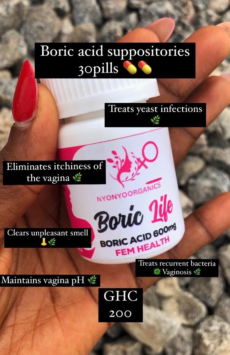 Nyonyoorganics Boric acid suppositories