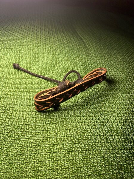 Bracelet en cuir et perles