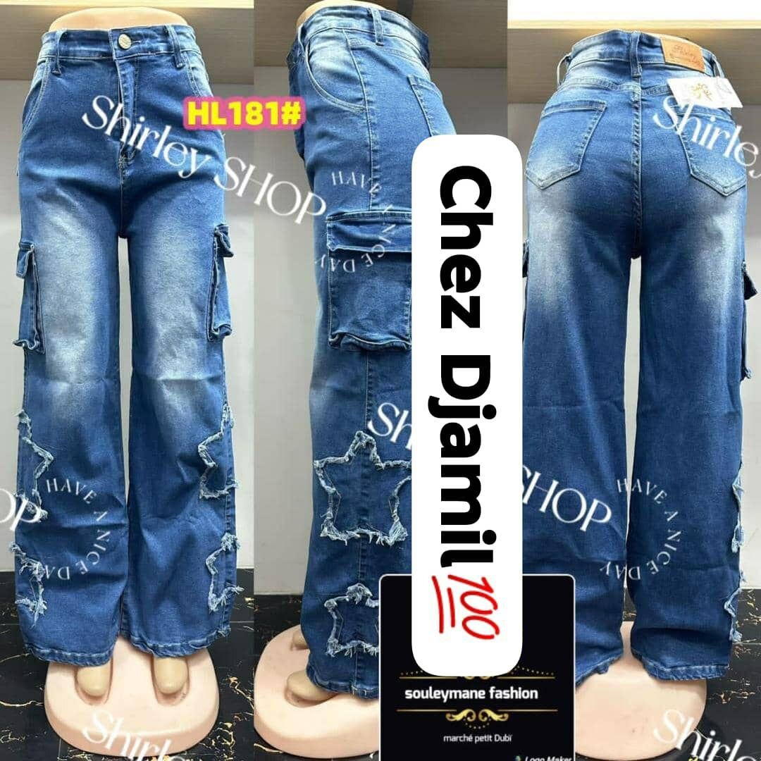 Jean cargo femme stylé
