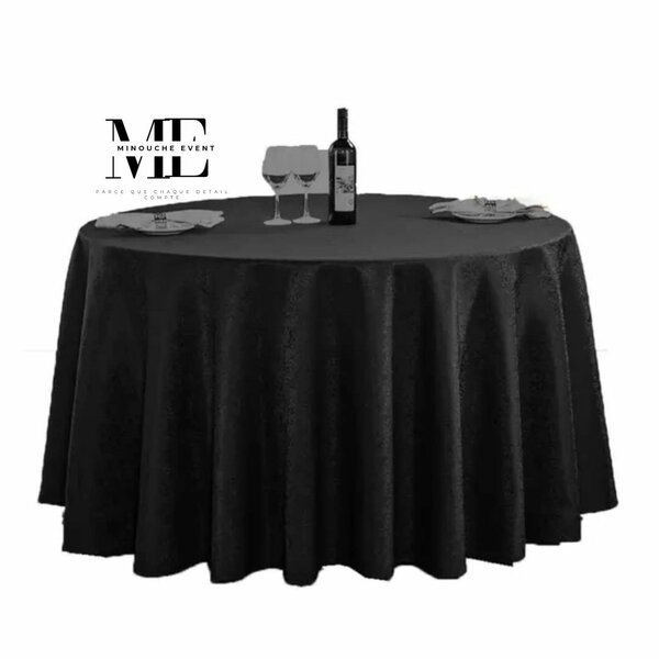Nappe élégante de table ronde