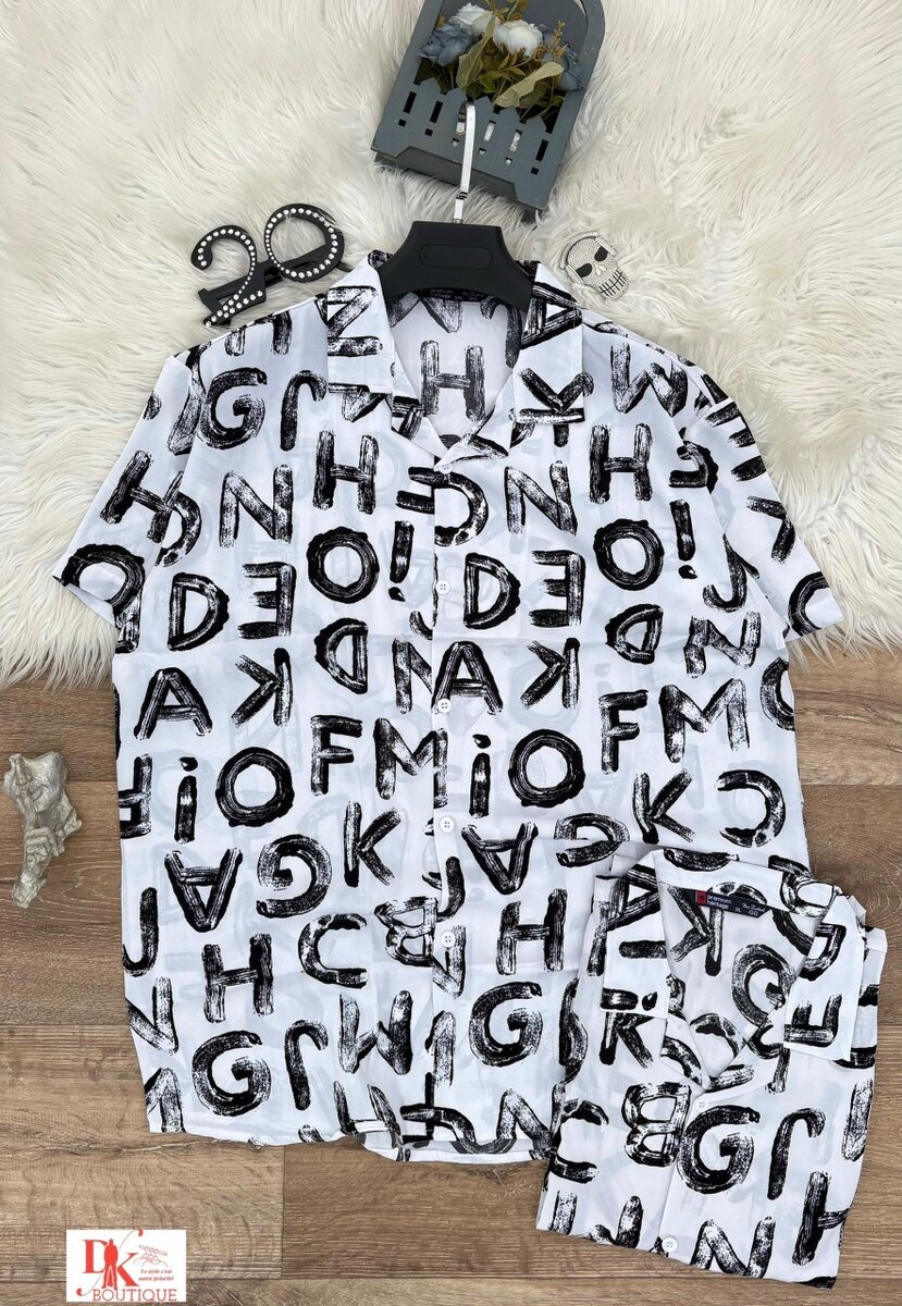 Chemise  hawaï imprimée homme