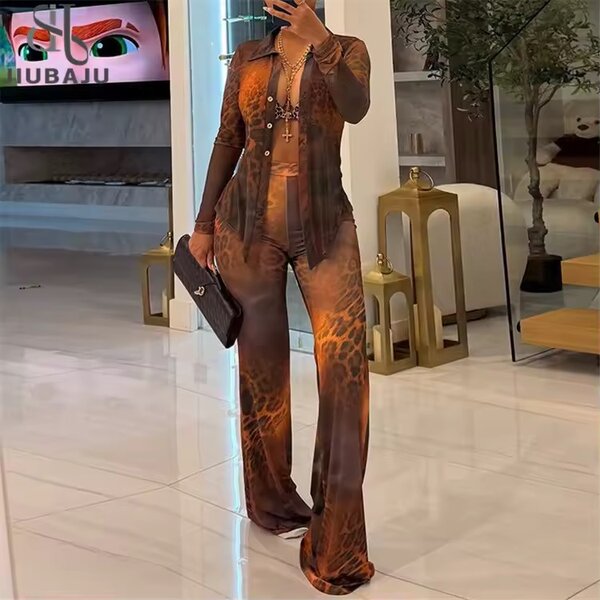 Ensemble glamour à imprimé