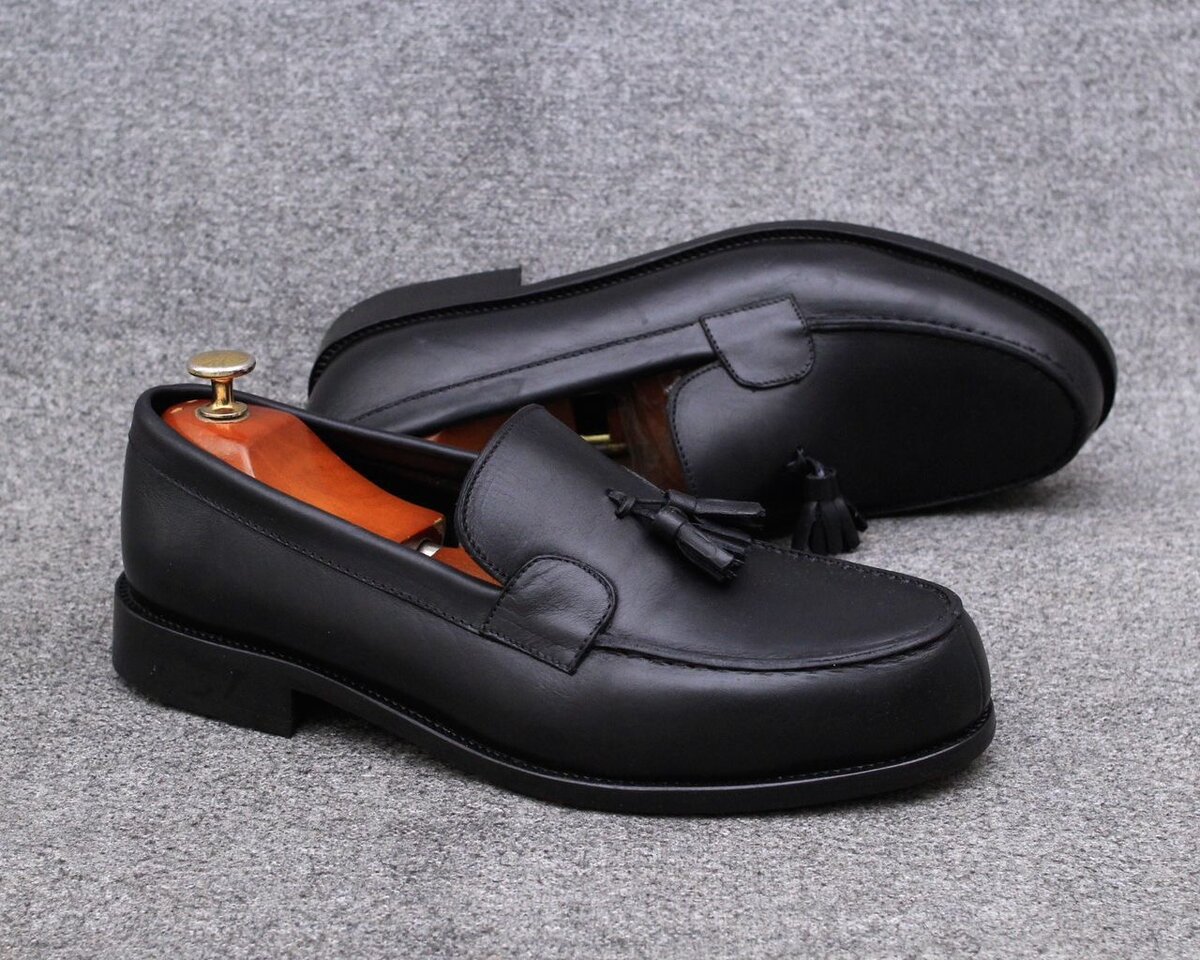 Mocassins en cuir marron