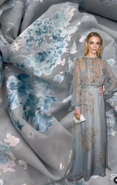 Красивый натуральный шёлк шифон