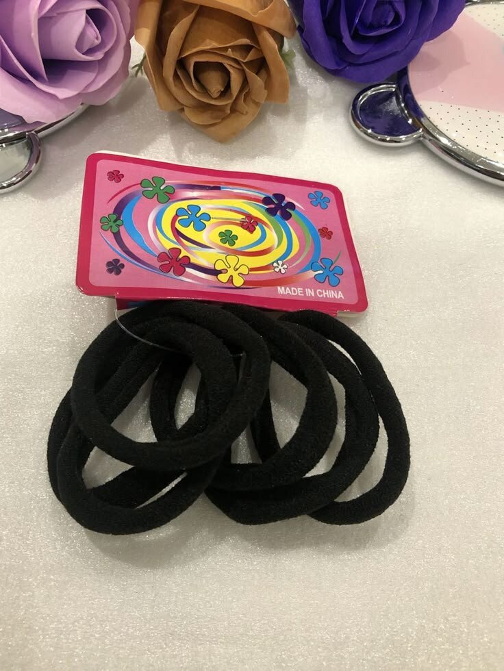 Élastiques à cheveux noirs