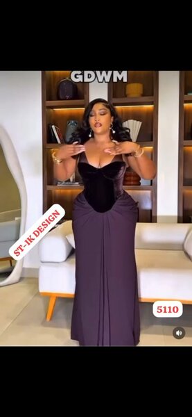 Robe élégante en velours