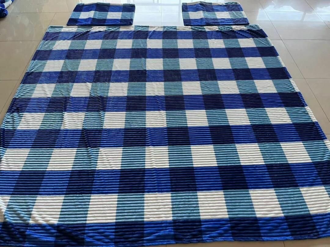 Plaid doux multicolore