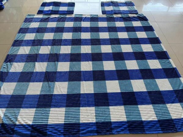 Plaid doux multicolore