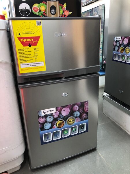 Pearl double door table top fridge