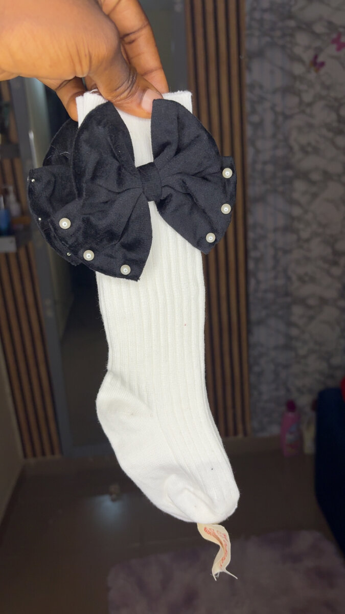 Chaussettes Élégantes Noeud Fille