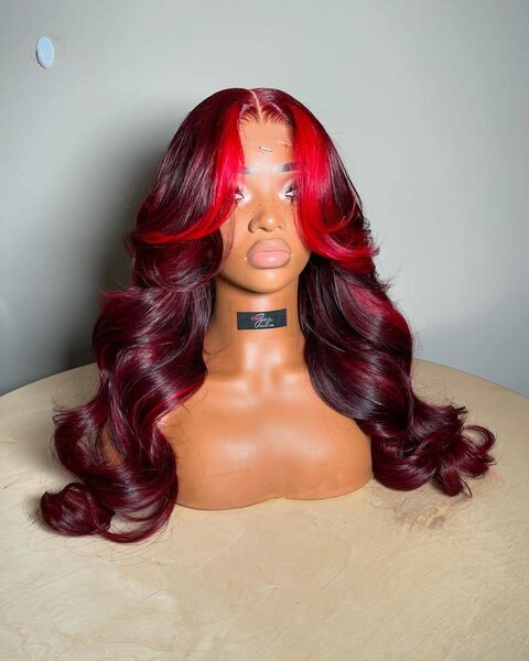 Red flames head circumference 22 medium 424 bundle