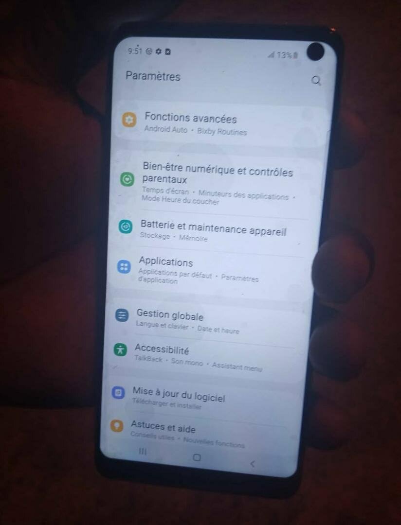 Samsung Galaxy S10 Blanc