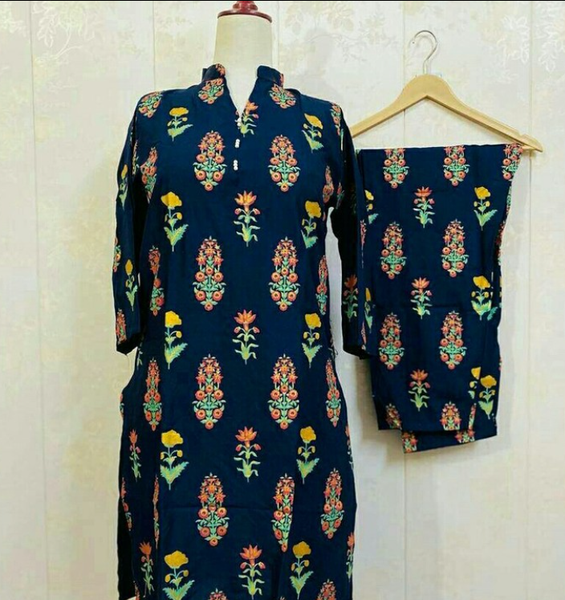 2 Pcs Digital Printed Lawn Suit