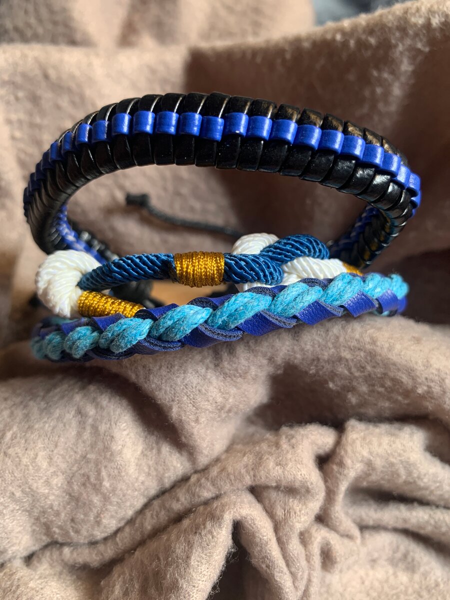 Bracelets en corde tressée