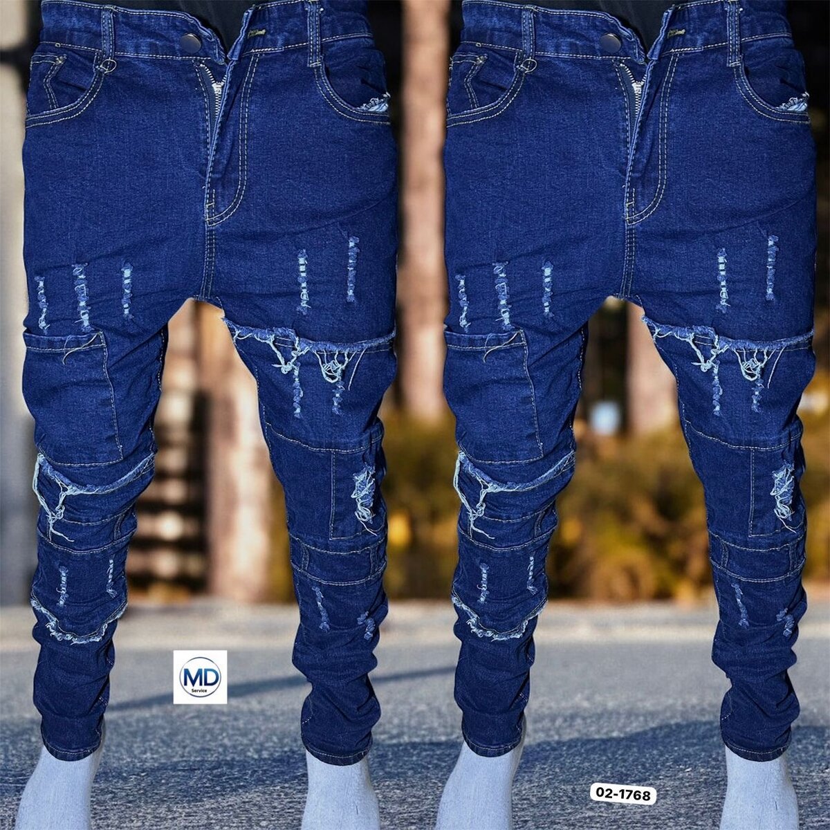 Jeans déchirés stylés
