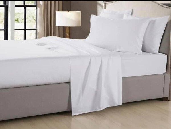 BellaHome Cotton Bedsheets blanc